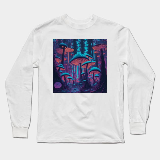 Mushrooms Long Sleeve T-Shirt by lakokakr